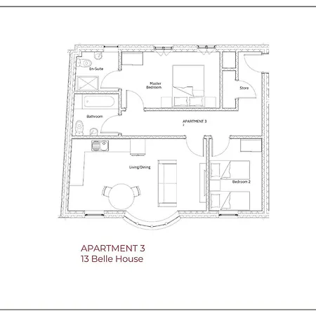 公寓 Finest Retreats - 13 Belle House - 3 *